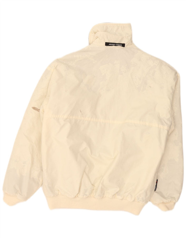 Musto Veste Bomber Homme UK 38 Moyen Blanc Cassé Polyester