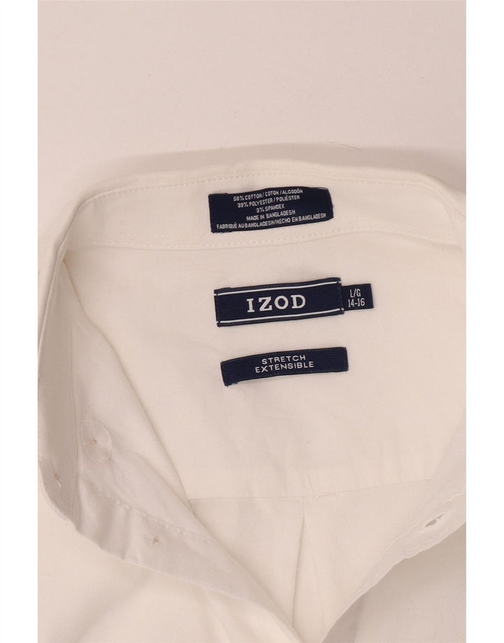 Izod Chemise Garçon 14-15 ans Grand Blanc Coton