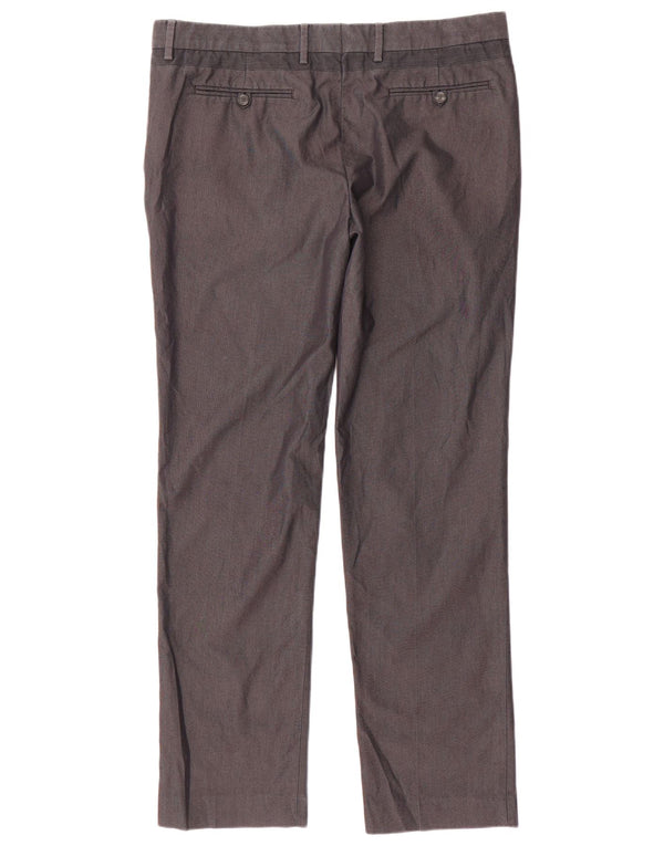 Zara Pantalon Chino Slim Homme EU 46 XL W36 L32 Gris Coton