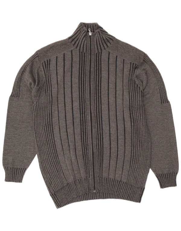 Engbers Pull Cardigan Zippé pour Homme UK 44 XL Gris Coton