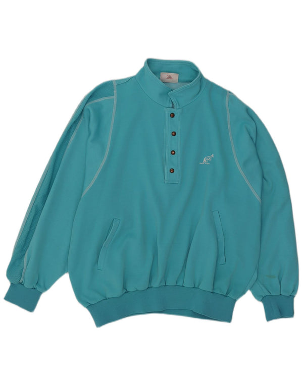 AUSTRALIAN L'ALPINA Sweat-shirt à col polo pour homme IT 54 XL Turquoise