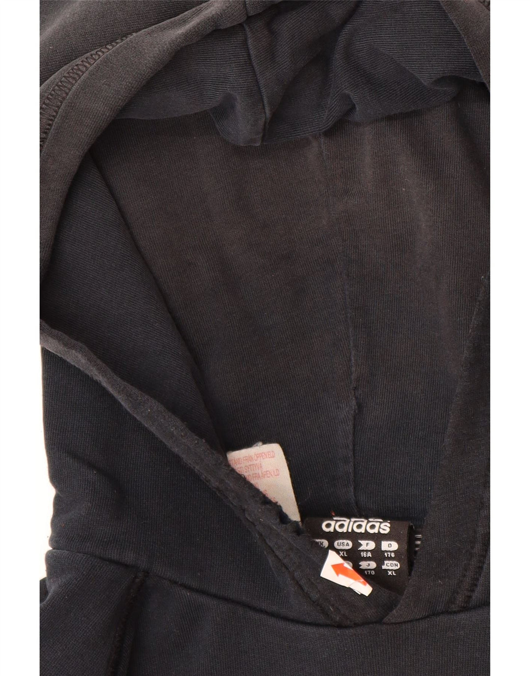 ADIDAS Pull à capuche graphique pour garçon 15-16 ans Noir