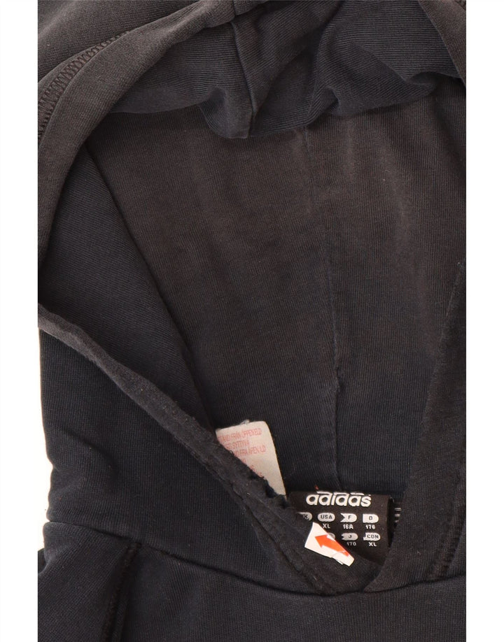 ADIDAS Pull à capuche graphique pour garçon 15-16 ans Noir