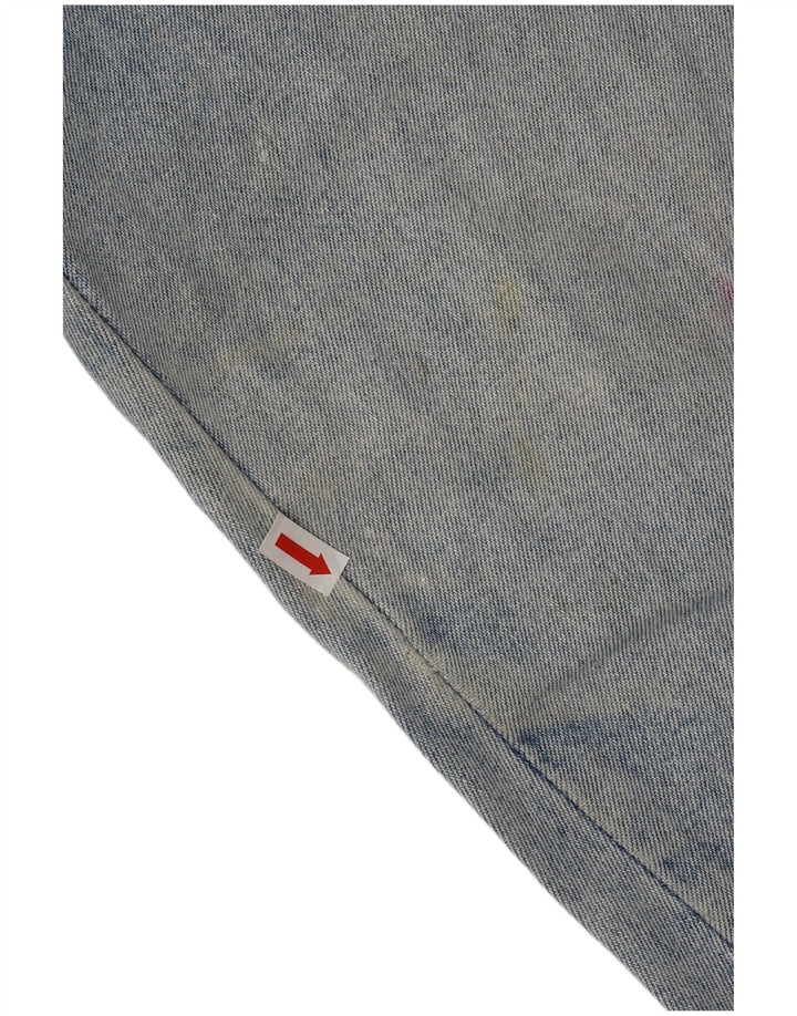 Roccobarocco Jean fuselé taille haute pour femme IT 45 Medium W31 L31 Bleu