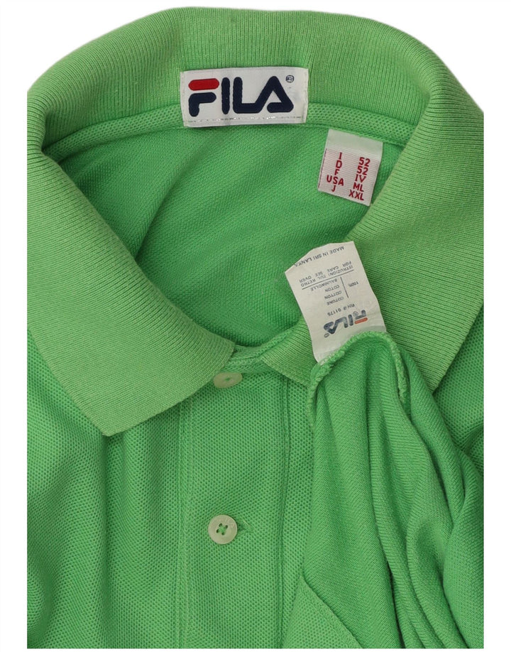 Fila Polo Homme IT 52 Large Vert Coton