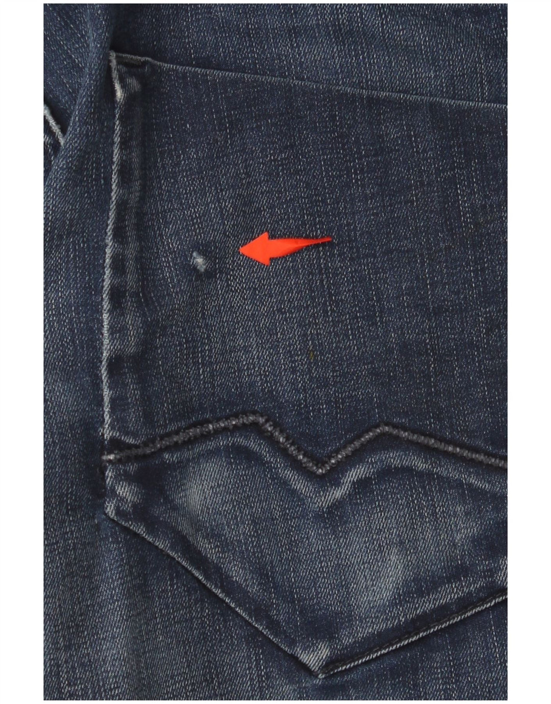 HUGO BOSS Jean droit W34 L32 homme bleu marine coton