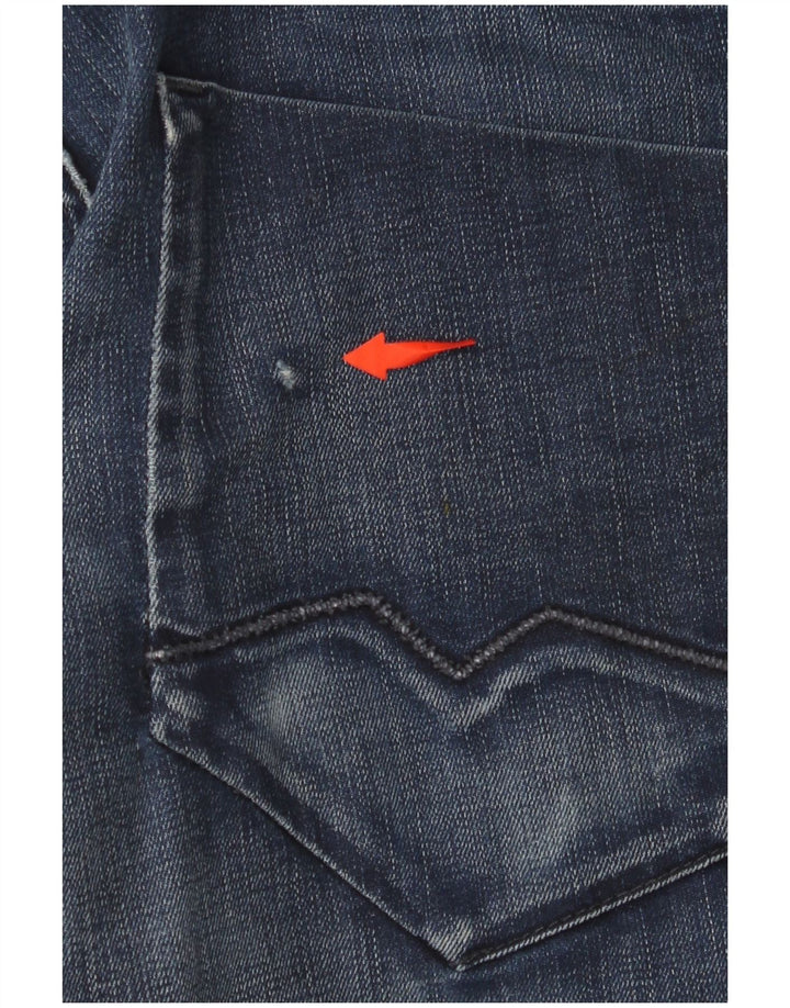 HUGO BOSS Jean droit W34 L32 homme bleu marine coton