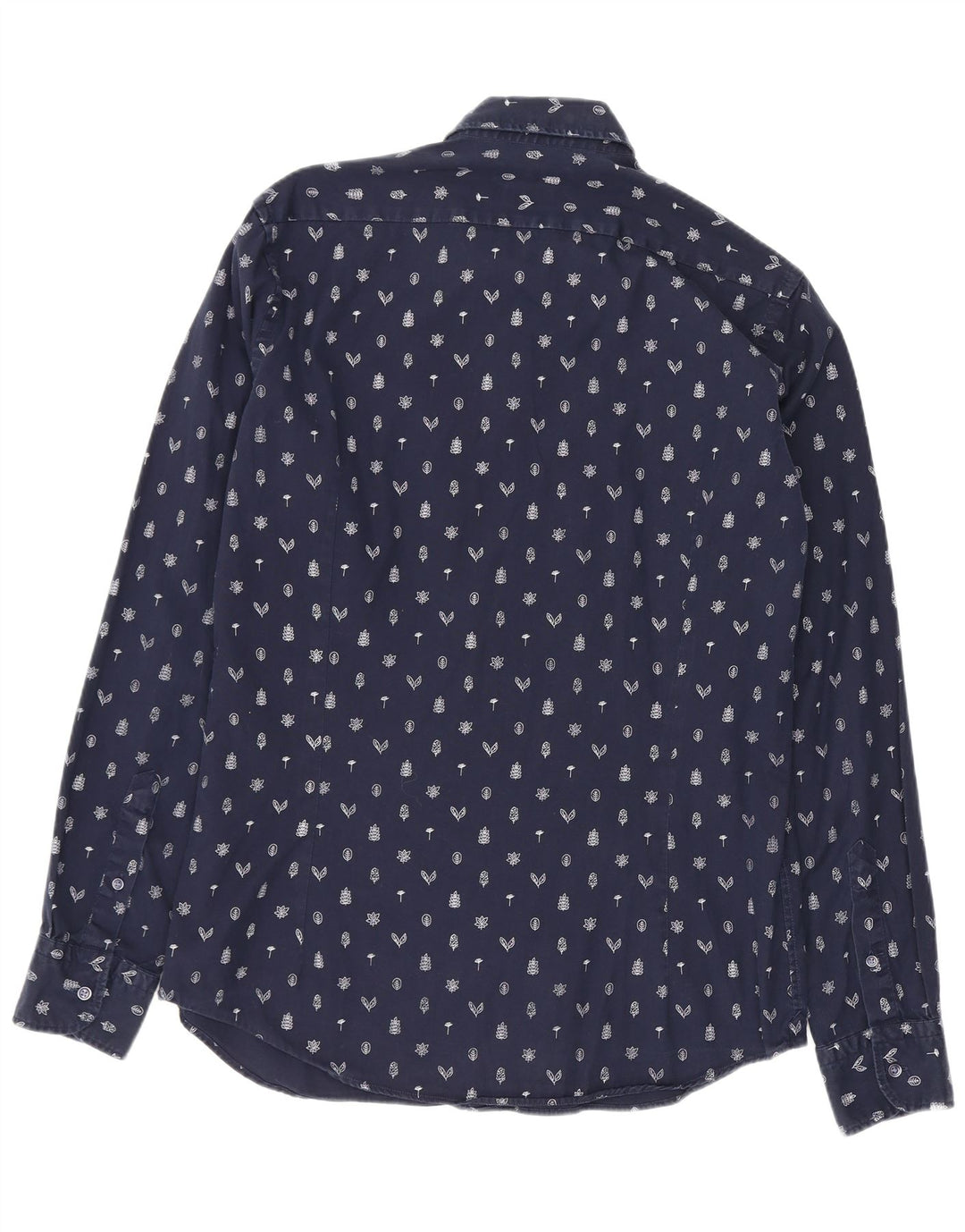 Chemise Homme Massimo Dutti Bleu Marine Moyen Floral