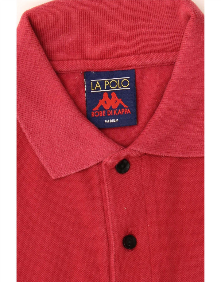 Kappa Polo à Manches Longues Homme Rouge Moyen Coton
