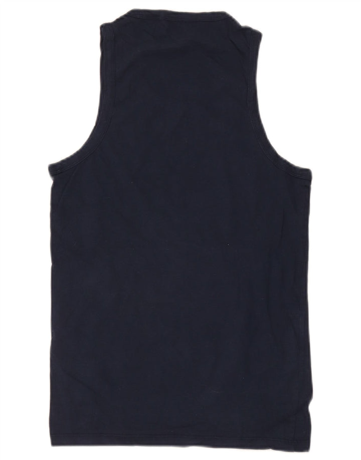 Levi's Débardeur Femme UK 10 Small Bleu Marine Coton