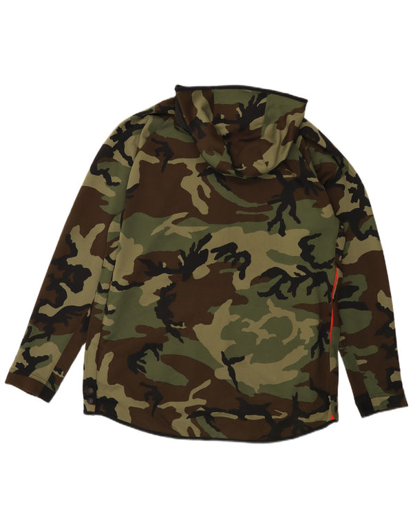 Nike Veste de survêtement à capuche Dri Fit pour homme XL Kaki Camouflage Polyester