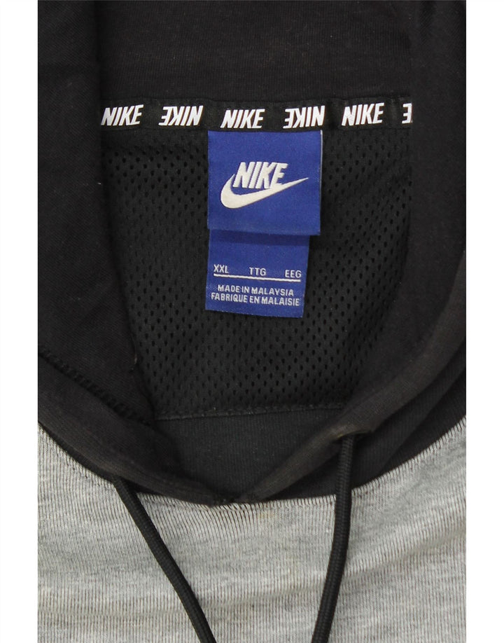 Nike Pull à capuche pour homme 2XL Gris Colorblock