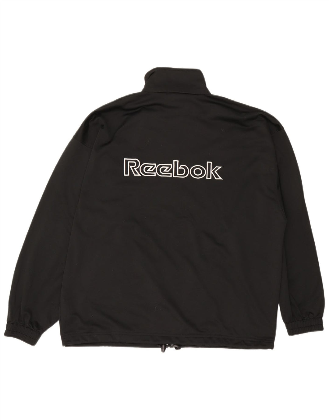 Reebok Veste de survêtement coupe ample graphique pour hommes, petit, noir, polyester
