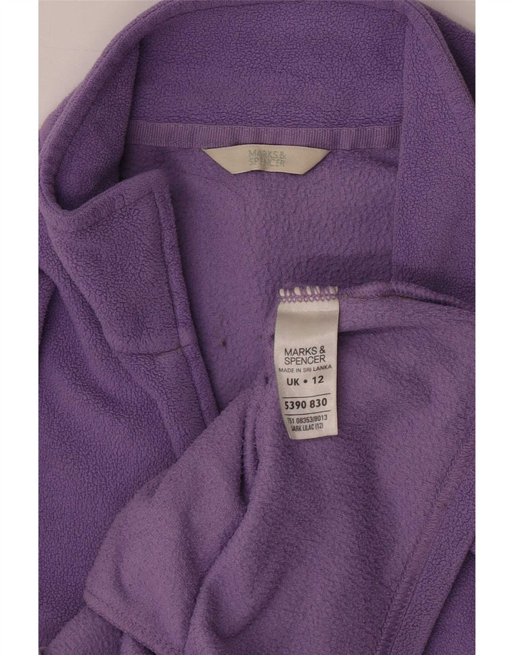 Marks & Spencer Veste polaire pour femme UK 12 Violet moyen Polyester