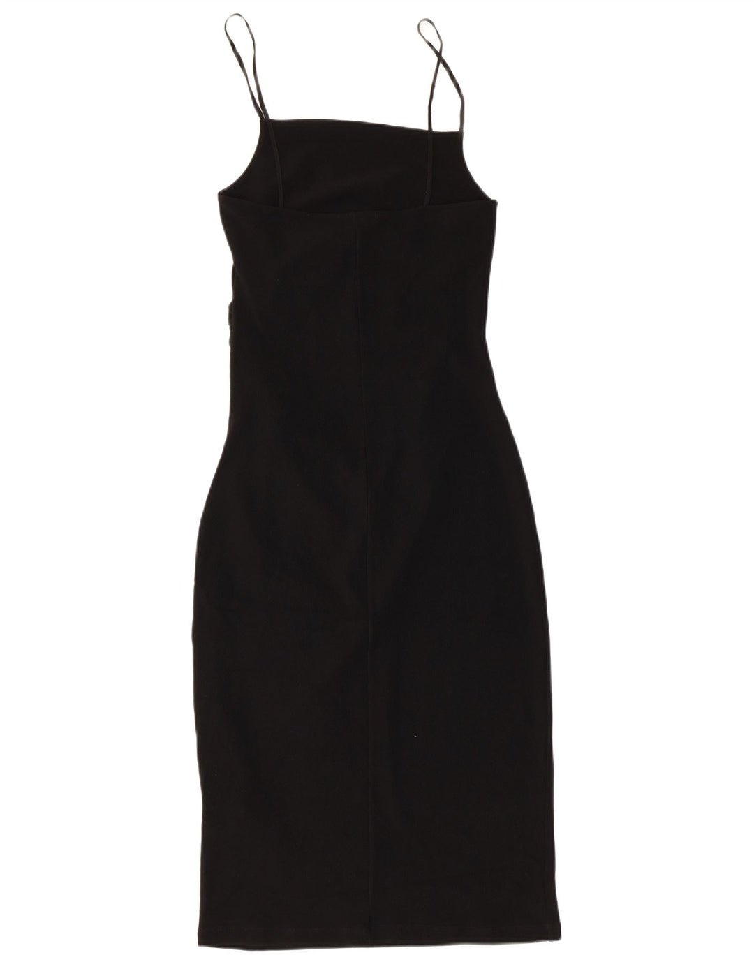 Zara Robe moulante sans manches pour femme UK 12 Polyester noir moyen