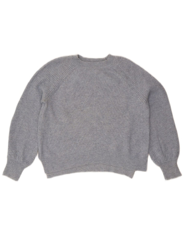 Marks & Spencer Pull surdimensionné à col rond pour femme UK 10 Petit Bleu