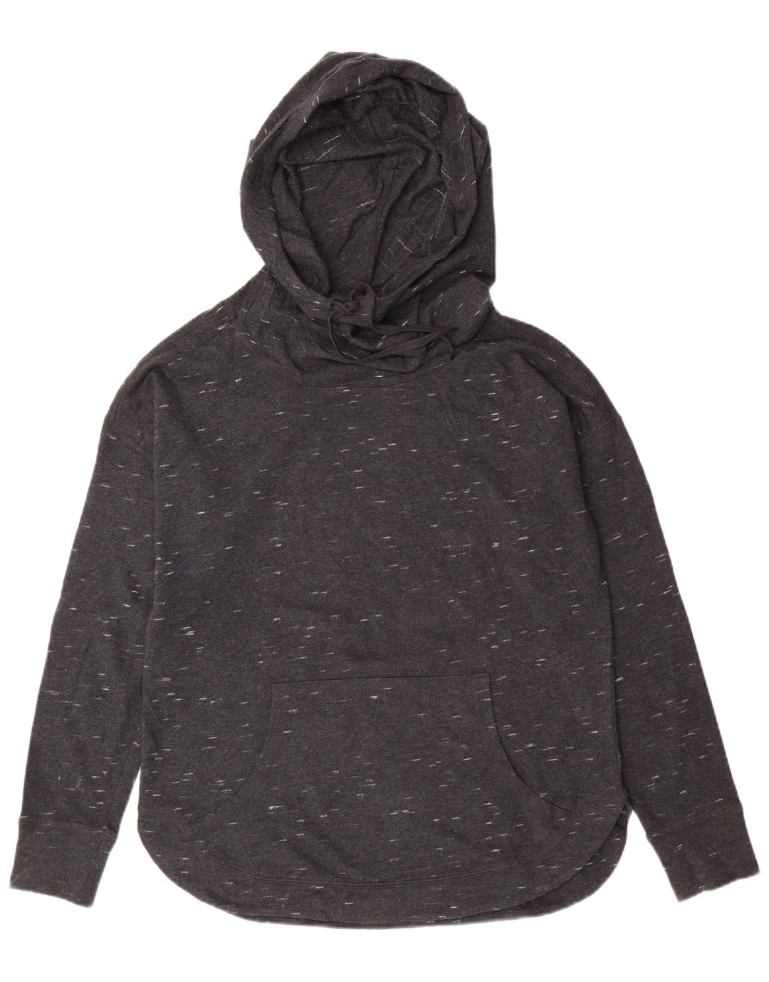 Champion Pull à capuche surdimensionné pour femme UK 10 Petit coton moucheté gris