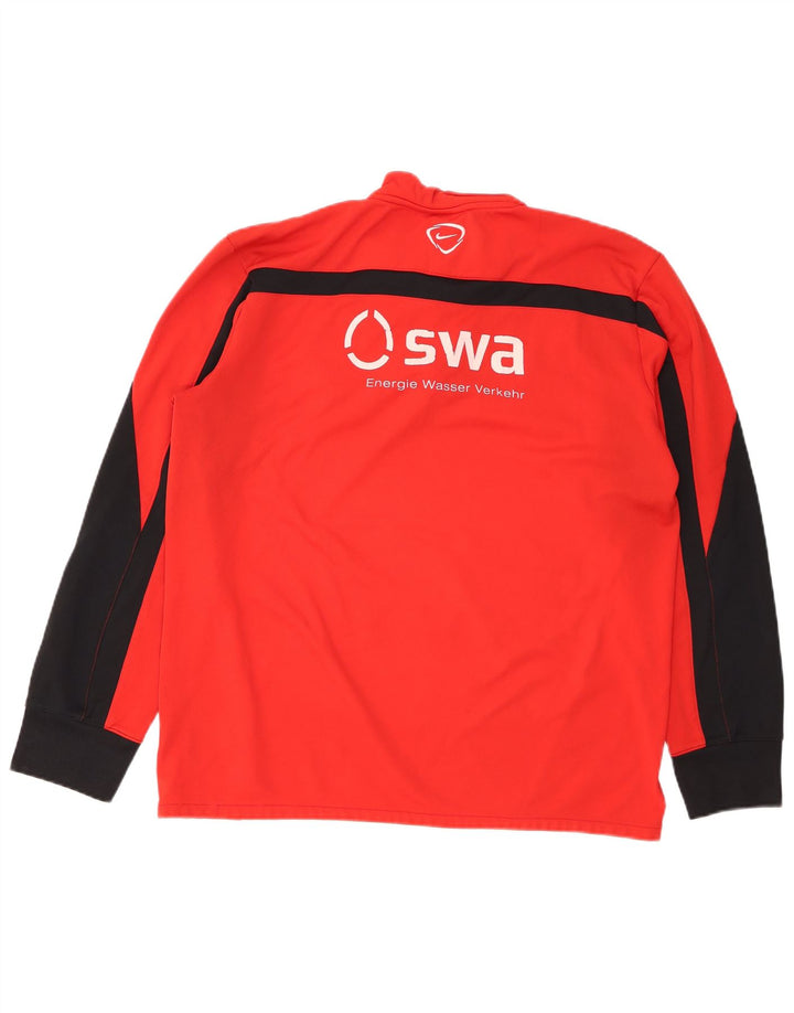 Nike Haut de survêtement FCA Augsburg Graphic pour homme - Grand color block - Rouge