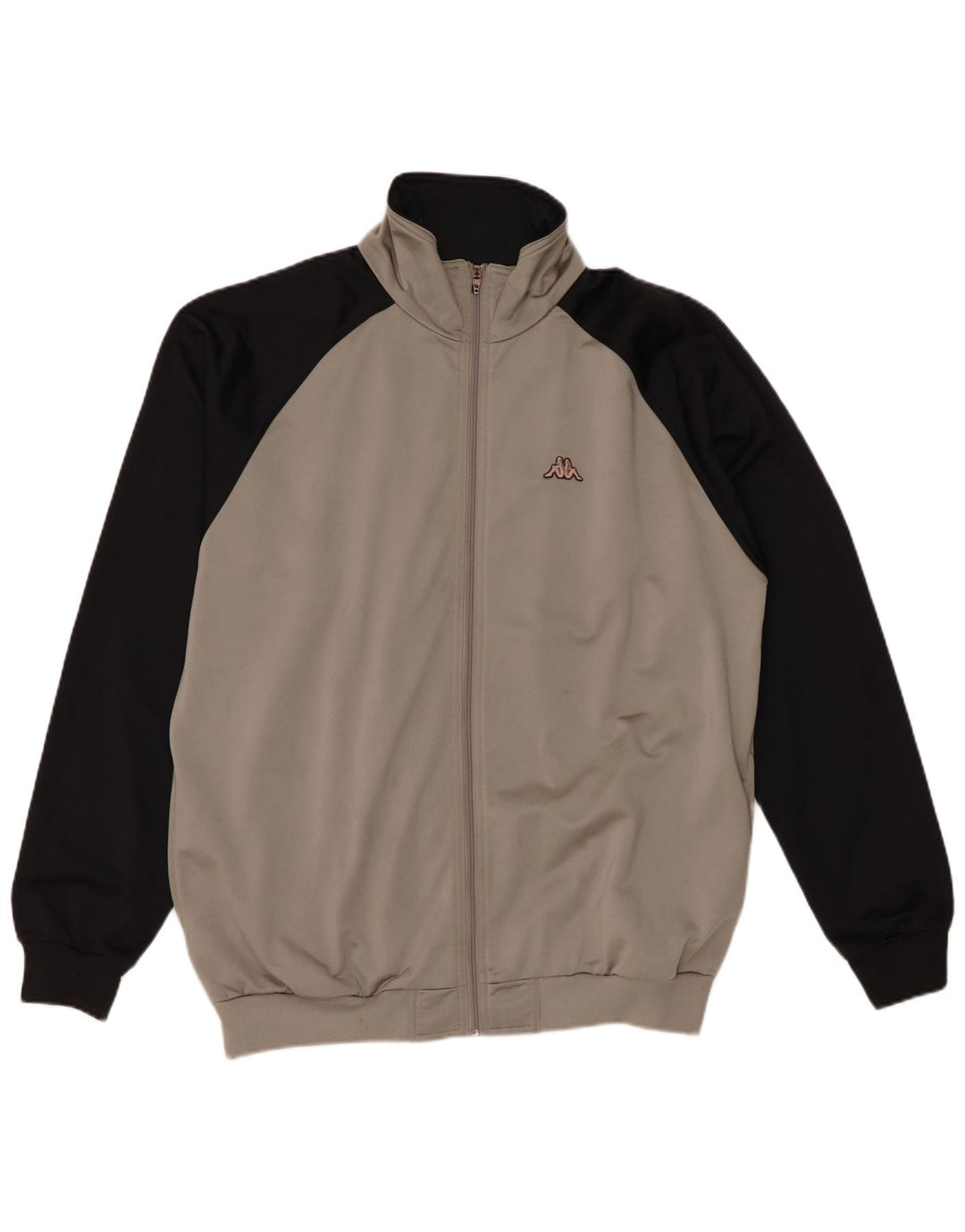 Kappa Veste de survêtement pour homme XL Gris Colorblock Polyester