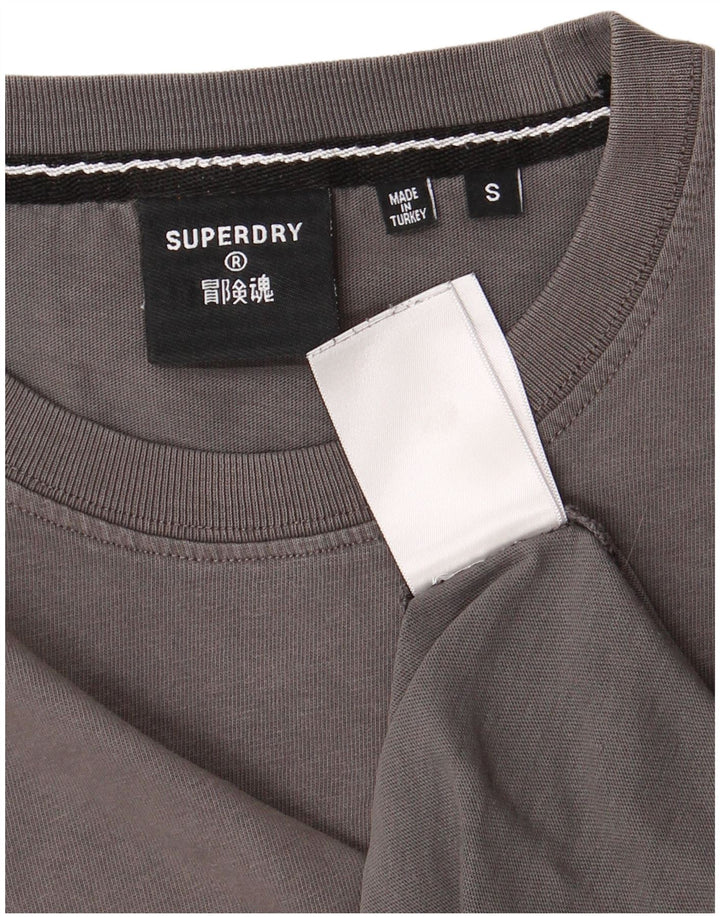 SUPERDRY T-Shirt Homme Petit Gris Coton