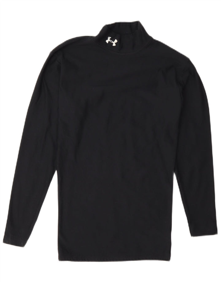 Under Armour Cold Gear Haut à Manches Longues Homme Bleu Marine Petit Nylon