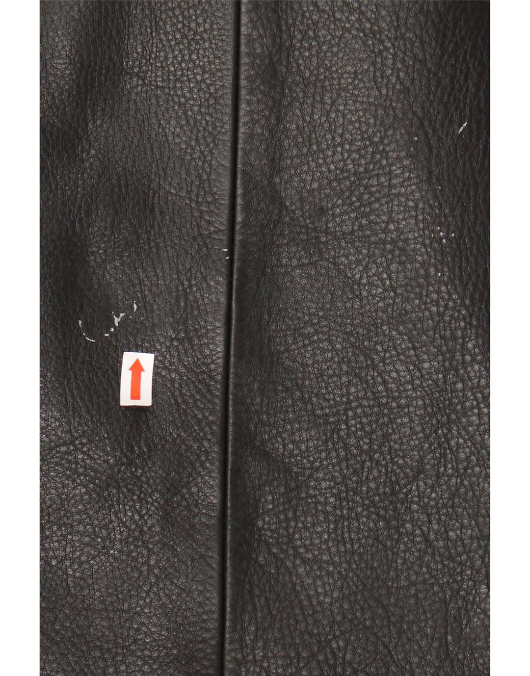 VINTAGE Veste en cuir homme UK 46 3XL Cuir noir