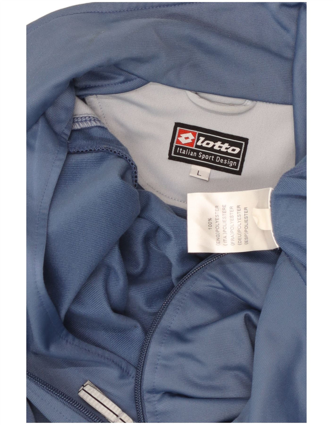 LOTTO Veste de Survêtement Homme Large Bleu Colorblock Polyester