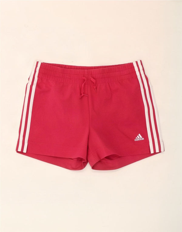 Adidas Short de sport pour femme UK 12/14 Coton rose moyen
