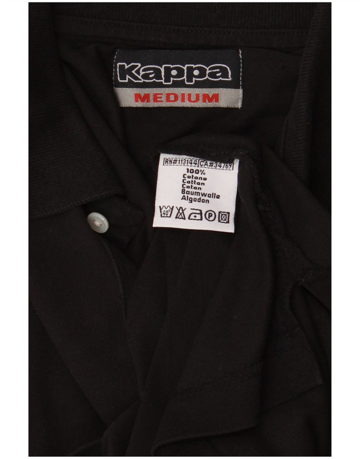 Kappa Polo Homme Noir Moyen Coton