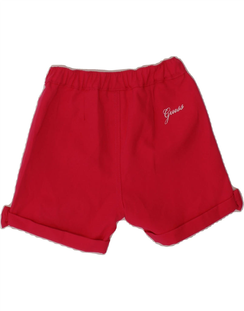 GUESS Baby Girls Chino Shorts 12-18 Months W16  Pink Polyester Vintage Guess and Second-Hand Guess from Messina Hembry 