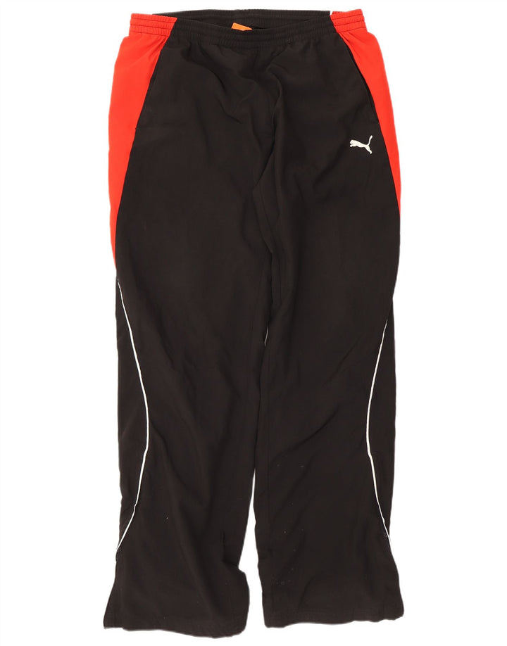 Puma Pantalon de survêtement pour homme Large Noir Colorblock Polyester