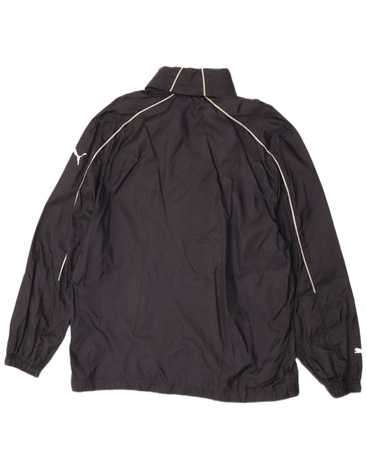 Puma Veste de pluie à capuche pour homme UK 38 Medium Noir Polyamide