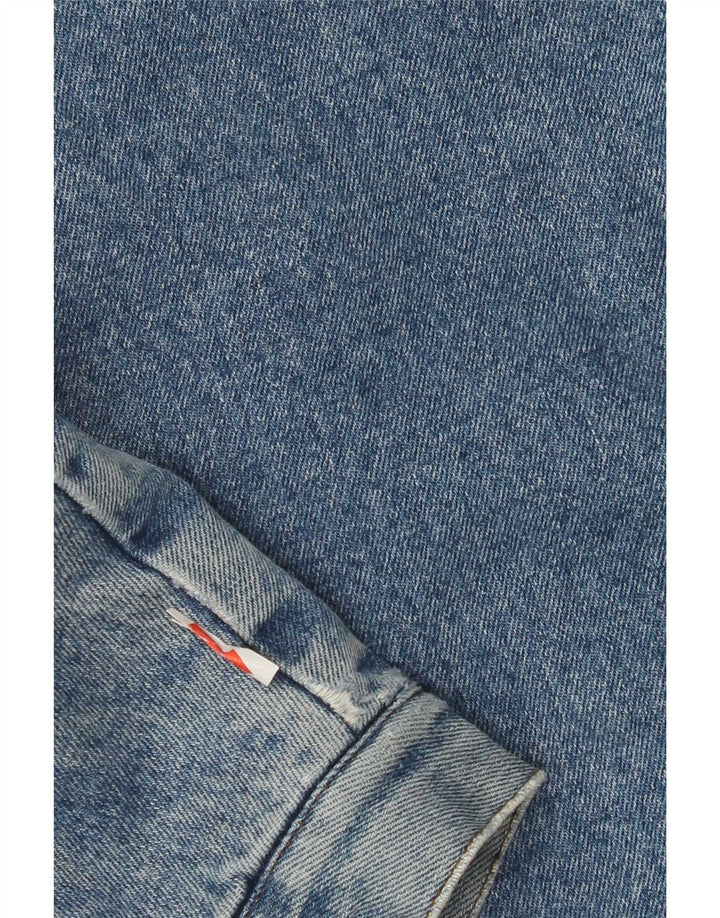vintage Mens Denim Sherpa Veste UK 40 Grand Bleu