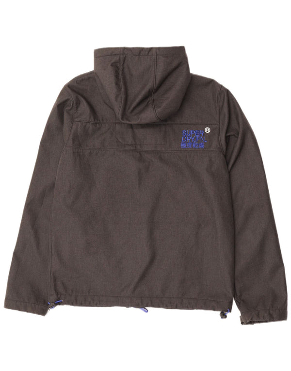 Superdry Veste coupe-vent graphique Windtrekker pour homme UK 40 Large Gris