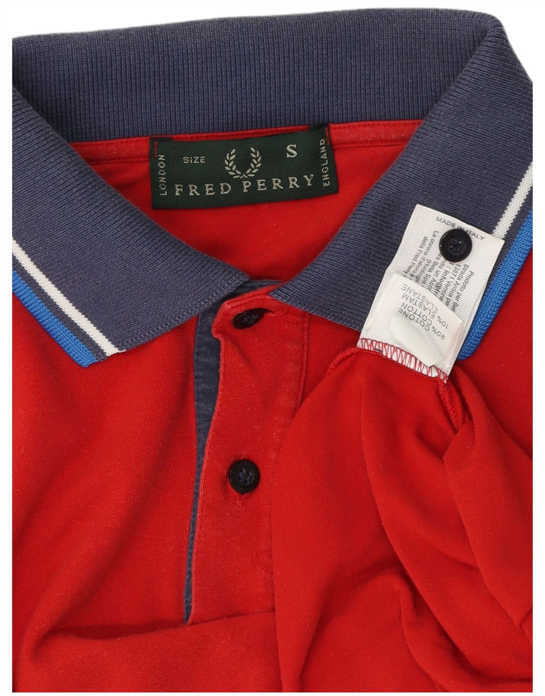 FRED PERRY Polo Homme Petit Rouge Colourblock Coton