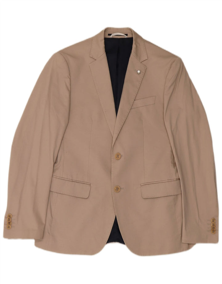 Liu Jo Veste Blazer 2 Boutons Homme IT 48 Coton Beige Moyen
