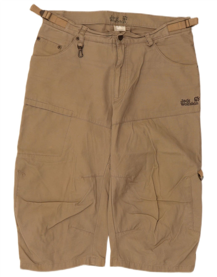 Jack Wolfskin Bermuda Cargo Homme W33 Grand Coton Beige