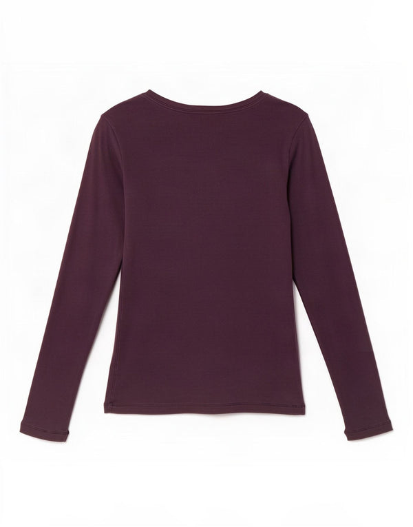 Champion Womens Heritage Classics Top Long Sleeve UK 8 Small Purple
