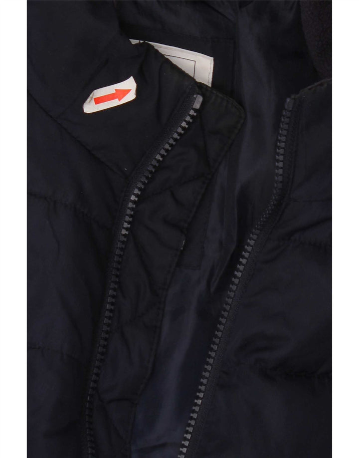 Gap Veste matelassée pour femme UK 14 Medium Bleu Marine Polyester