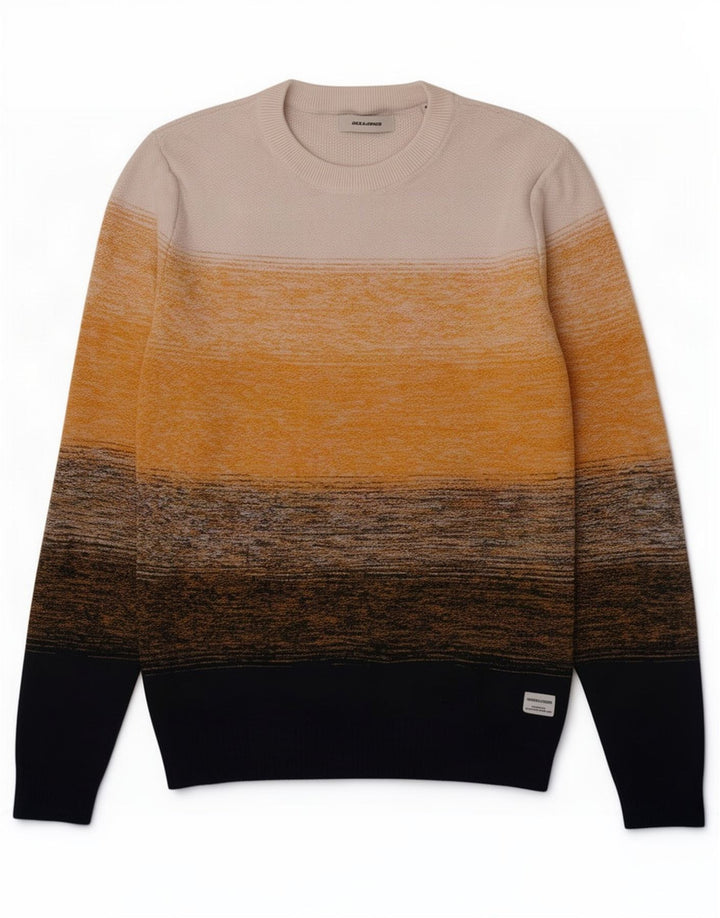 Jack & Jones Pull à col rond pour homme Petit rayé multicolore