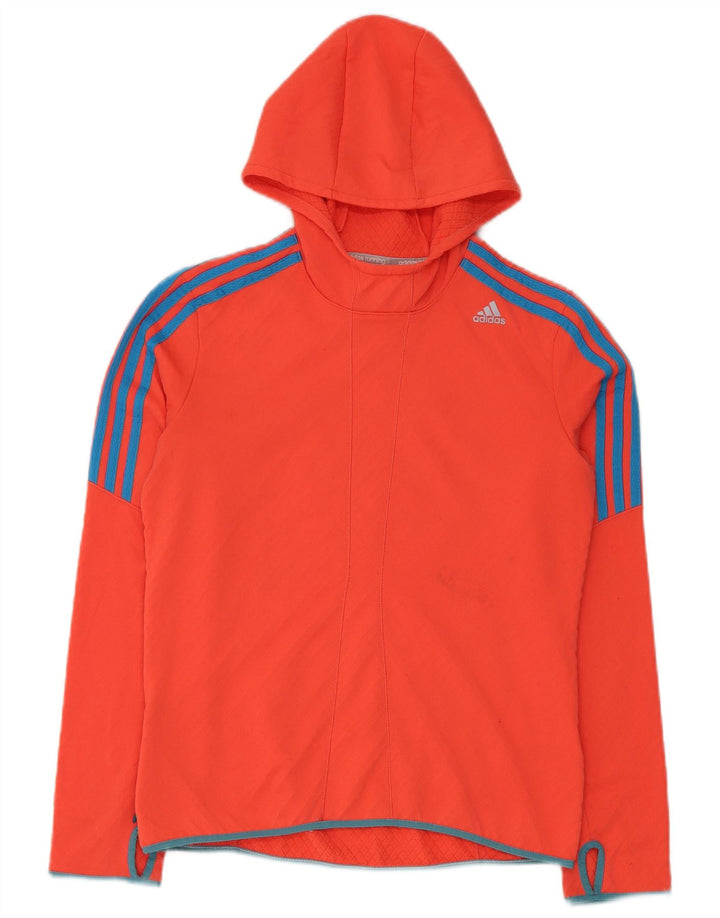 Adidas Pull à capuche pour femme UK 14 Rouge moyen Polyester