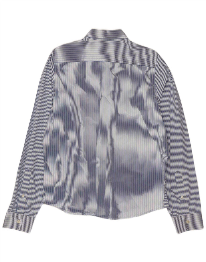 Hollister Chemise Homme XL Bleu Pinstripe Coton