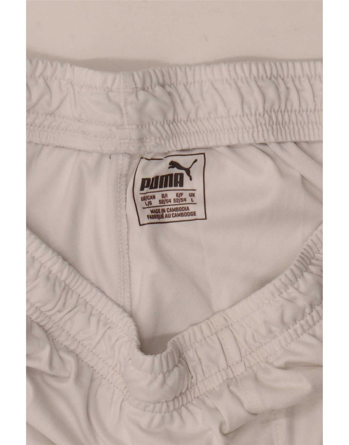 Puma Short de sport pour homme Large Blanc Polyester