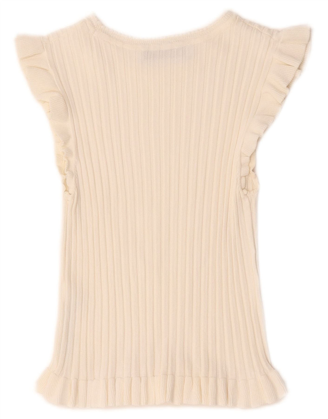 Zara Womens Crop Blouse Top UK 8 Petite Viscose Blanche