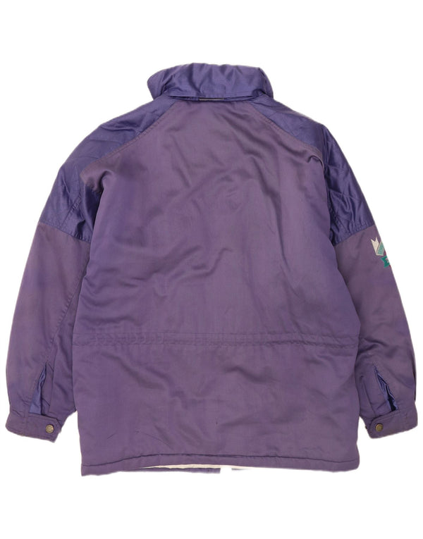 Sergio Tacchini Veste matelassée coupe ample pour homme UK 40 Large Violet Colourblock