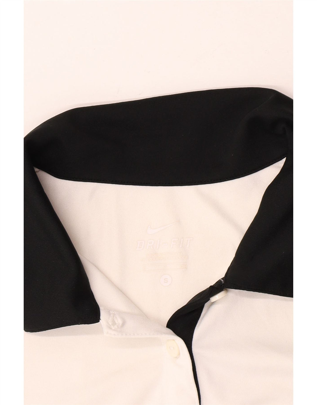 Nike Polo Dri Fit pour femme UK 10 Small Blanc Colorblock