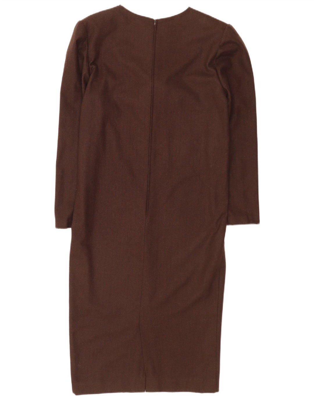 Luisa Spagnoli Robe droite à manches longues pour femme IT 42 Laine marron moyen