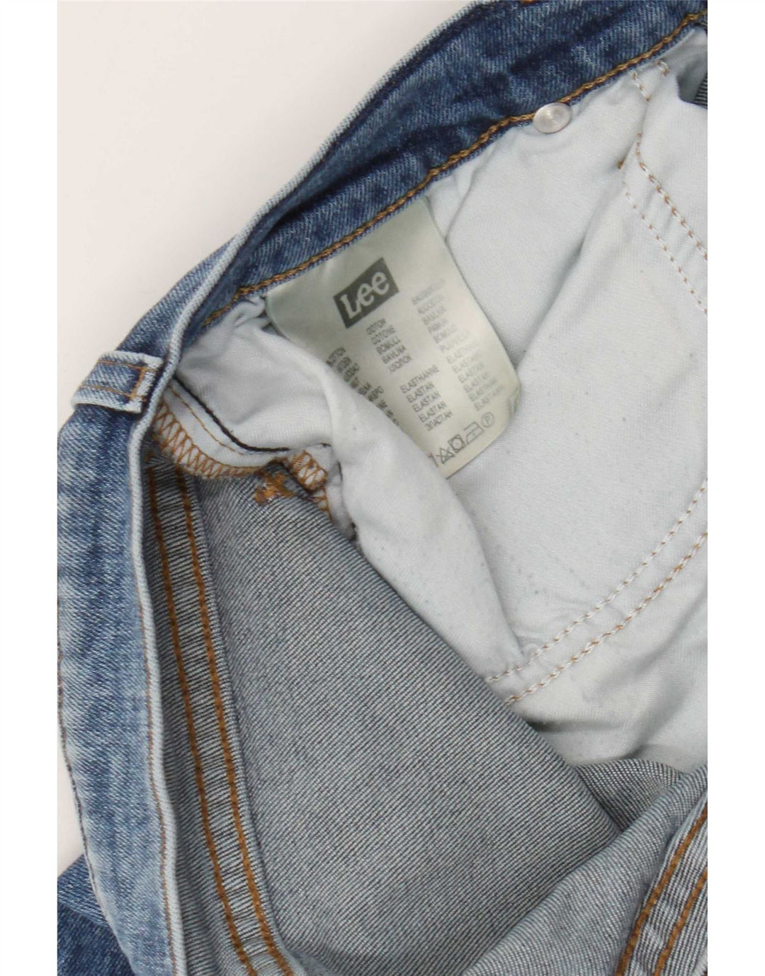 Lee Jean Droit Rider Homme W34 L26 Bleu Coton