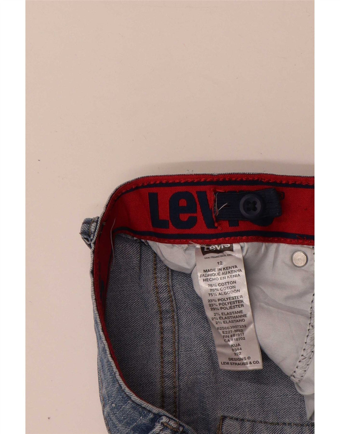 Levi's Jean Slim 511 Garçon 11-12 ans W24 L27 Bleu Coton