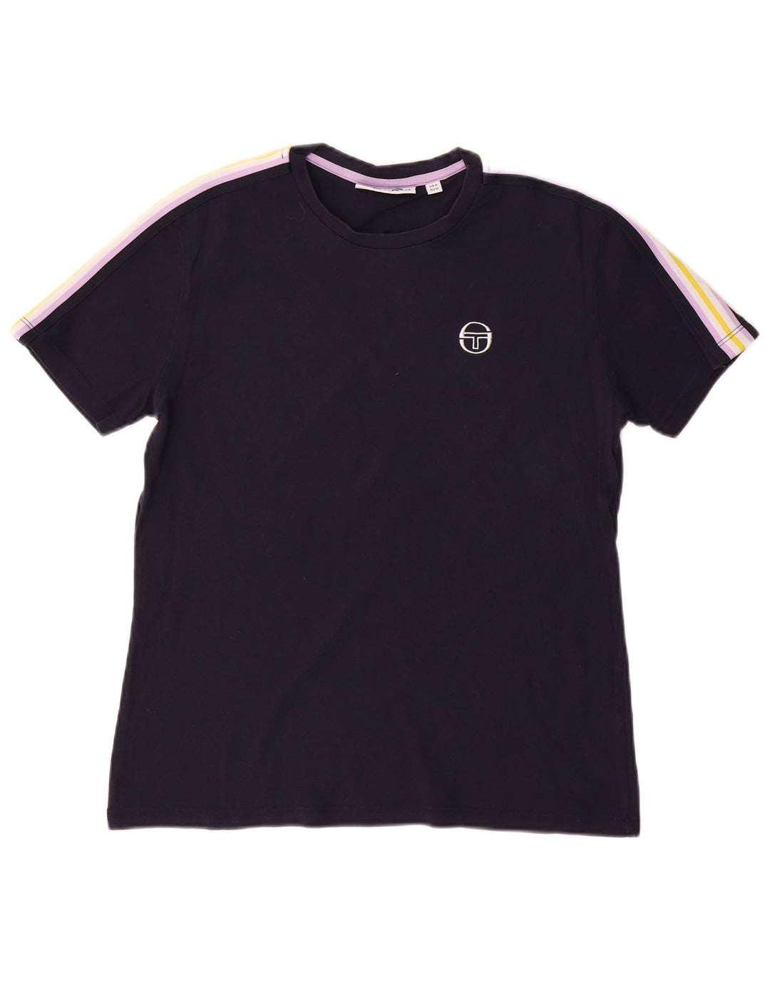 SERGIO TACCHINI T-Shirt Homme Haut Petit Bleu Marine Colourblock